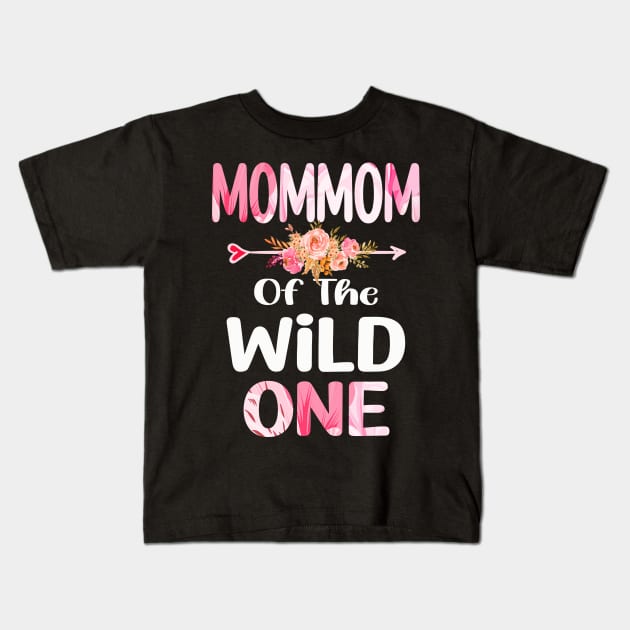 mommom of the wild one mommom Kids T-Shirt by Bagshaw Gravity